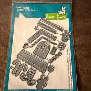 Lawn Fawn Build-a-House GINGERBREAD ADD-ON Lawn Cuts Die Set LF2438 (3)